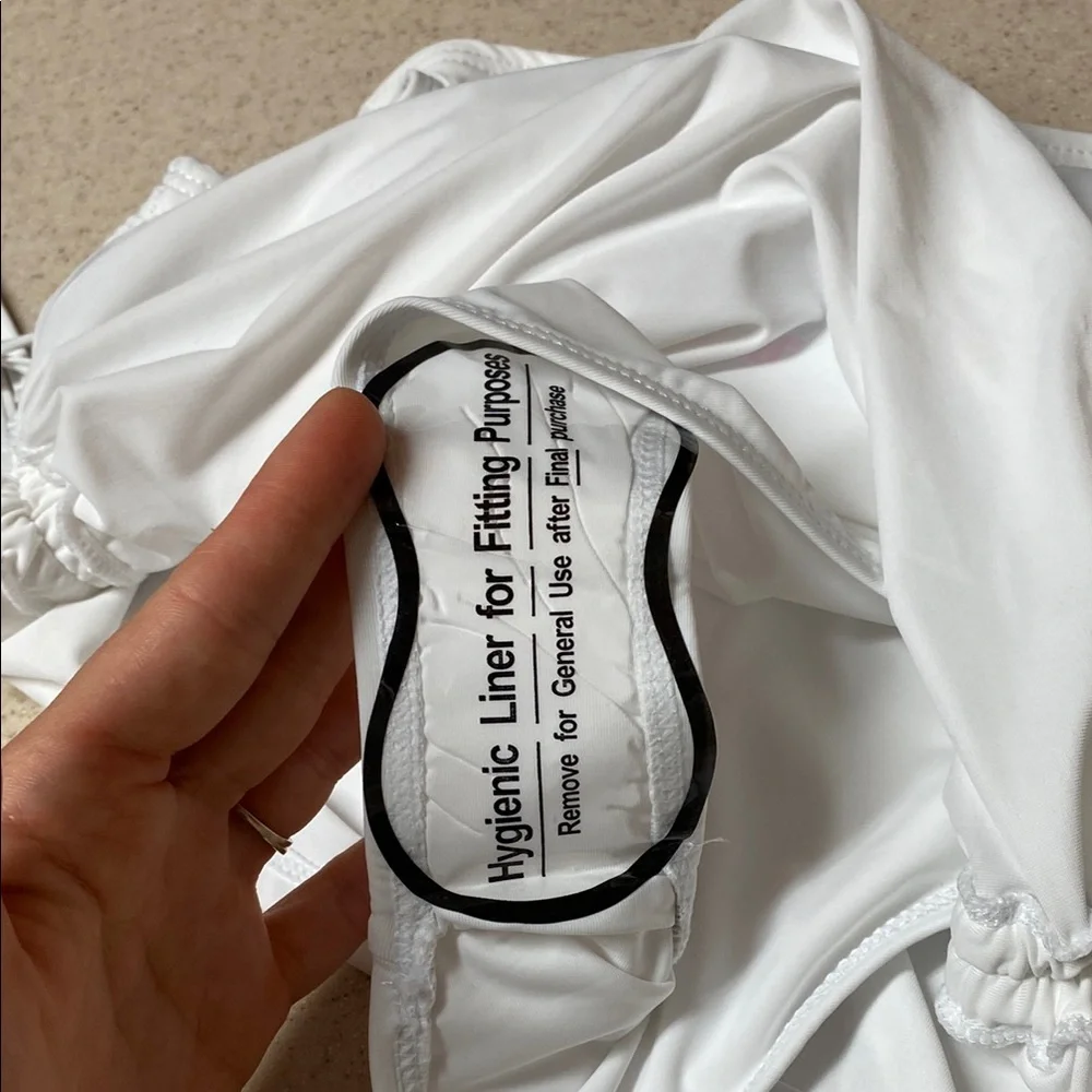 YMI White Bikini set with Star Details - Picture 6 of 9